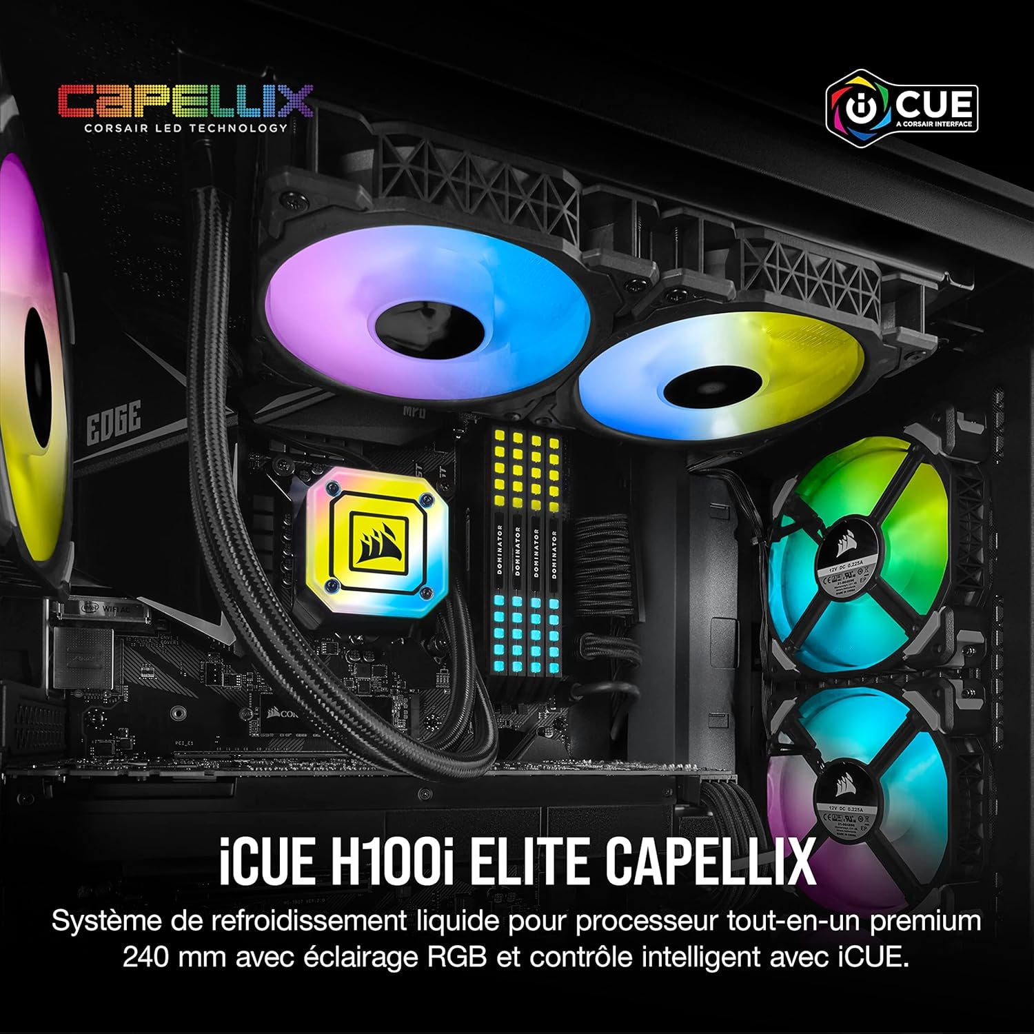 Corsair Icue H100I Elite Capellix Liquid CPU Cooler