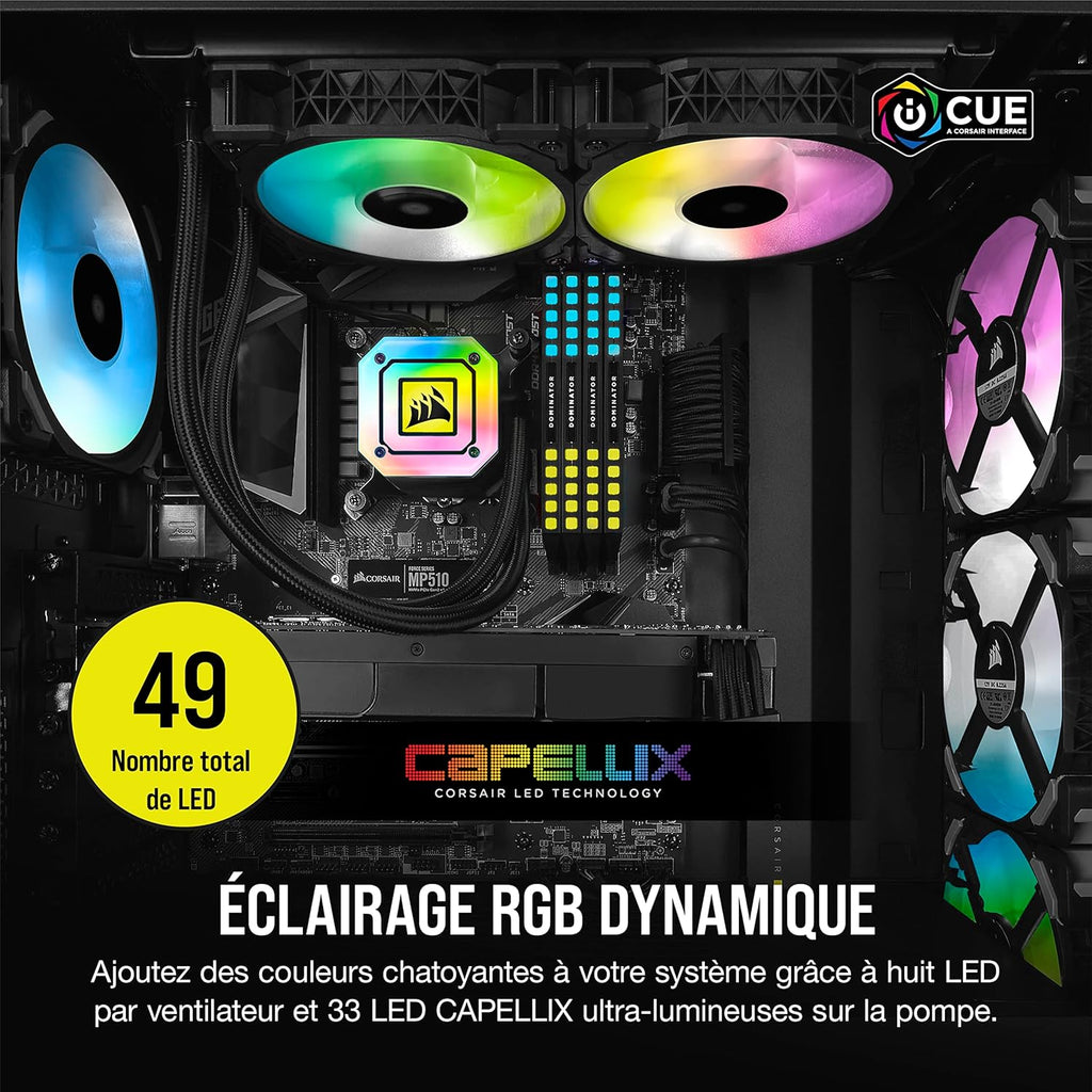 Corsair Icue H100I Elite Capellix Liquid CPU Cooler