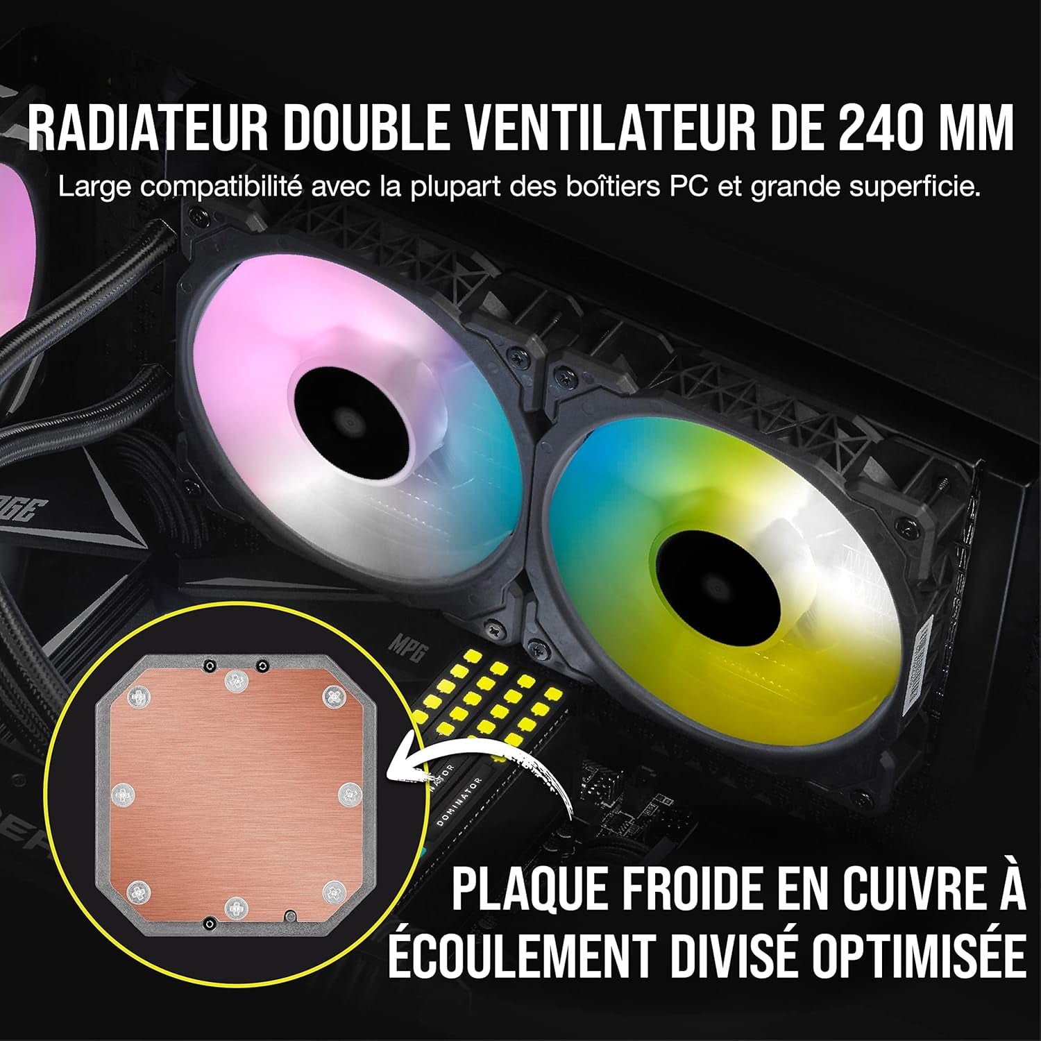 Corsair Icue H100I Elite Capellix Liquid CPU Cooler