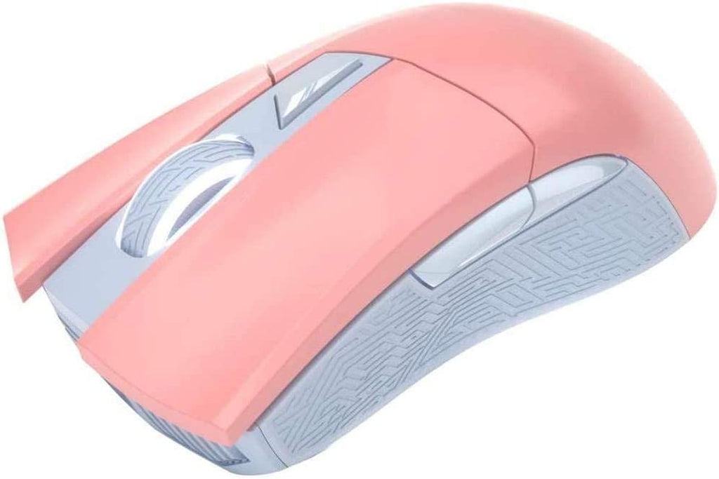 ASUS Optical Gaming Mouse - ROG Gladius II Origin Limited Edition PNK | Ergonomic Right-Handed PC Gaming Mouse for FPS Games | 12000 DPI Optical Sensor | Aura Sync RGB, ROG Armoury II | Pink